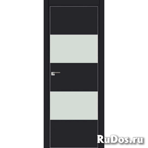 ProfilDoors 10E Черный матовый кромка матовая ПО Белый лак, размер полотна 800х2000мм фото