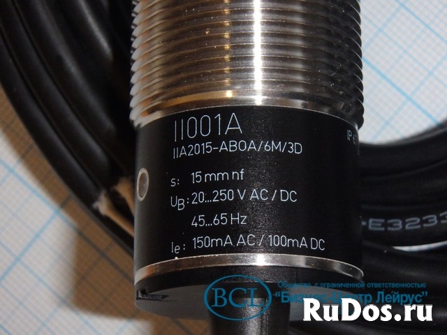 Датчик индуктивный ifm II001A IIA2015-aboa/6m/3d s:15mm изображение 4