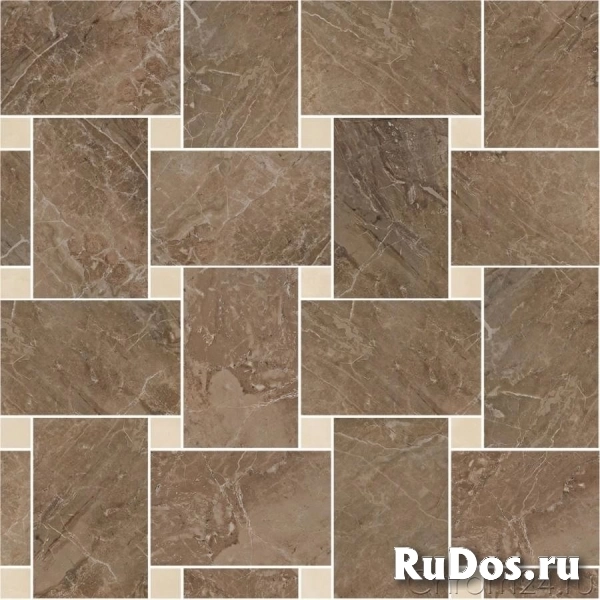 Versace Marble Mosaico Intreccio Marrone Beige керамогранит (29,1 x 29,1 см) (240536) фото