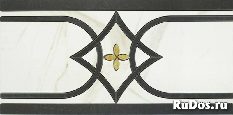 Керамогранит Marazzi Evolutionmarble Fascia Calacatta Nero Marquina Lux 29x58 фото