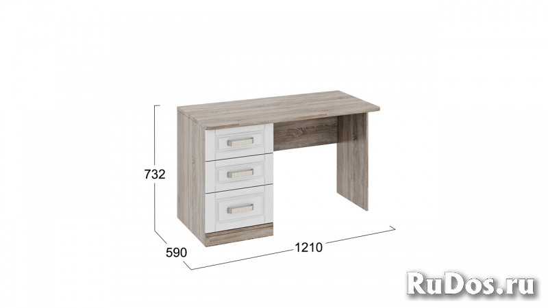 Письменный стол с 3-мя ящиками «Прованс» - ТД-223.15.02 фотка