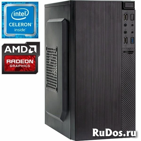 Компьютер PRO-0102050 Intel Celeron G3900 2800МГц, Intel H110, 4Гб DDR4, SSD 120Гб, AMD Radeon RX 550 2Гб, 450Вт, Mini-Tower фото