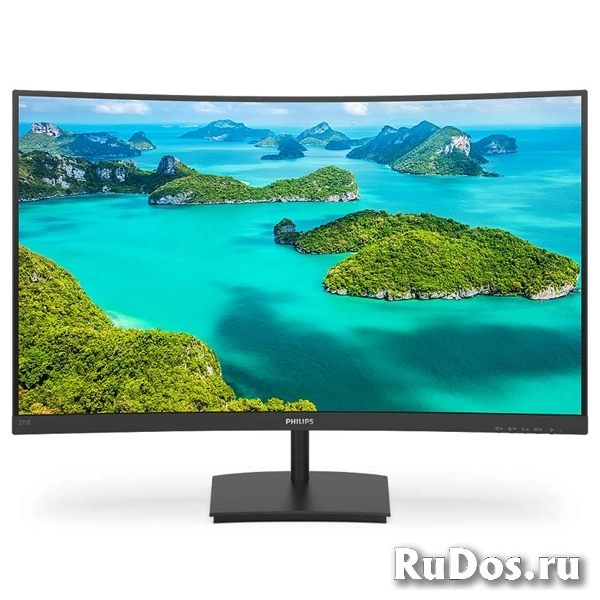 27quot; Philips 271E1SCA изогнутый 1920×1080 75Гц VA W-LED 16: 9 4ms (GtG) VGA HDMI 50M: 1 3000: 1 178/178 250cd Tilt Speakers Black фото