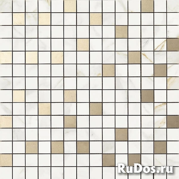 Плитка Ragno Мозаика R4ZU Bistrot Mosaico Calacatta Michelangelo 40*40 фото