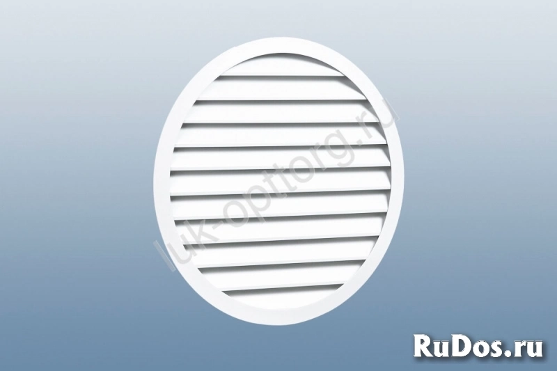 Наружная круглая вентиляционная решетка ВРНК-40 (белая) 750 * 750 (Ш * В) фото