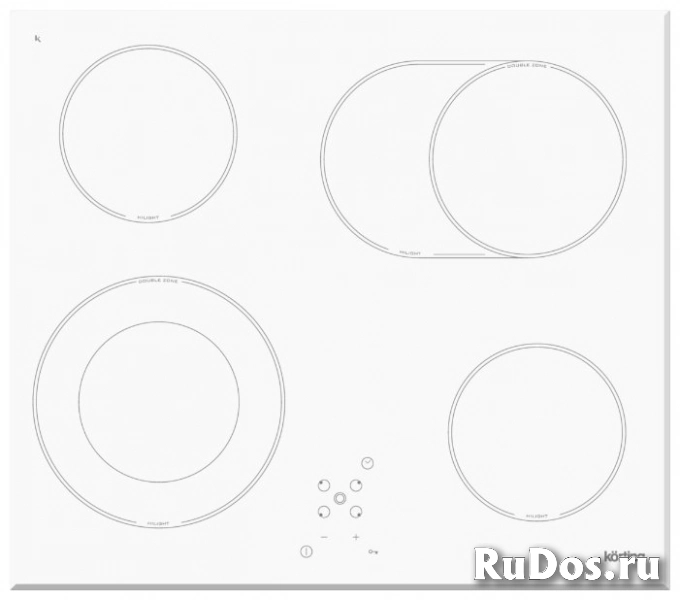 Электрическая варочная панель Korting HK 62051 BW фото