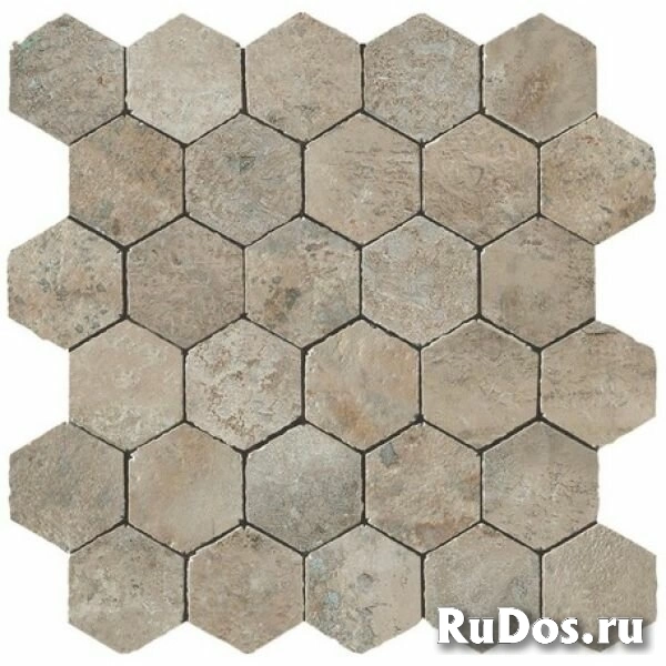 Плитка Atlas Concorde AIX Cendre Honeycomb Tumbled A0UC 30x31 Неглазурованный фото