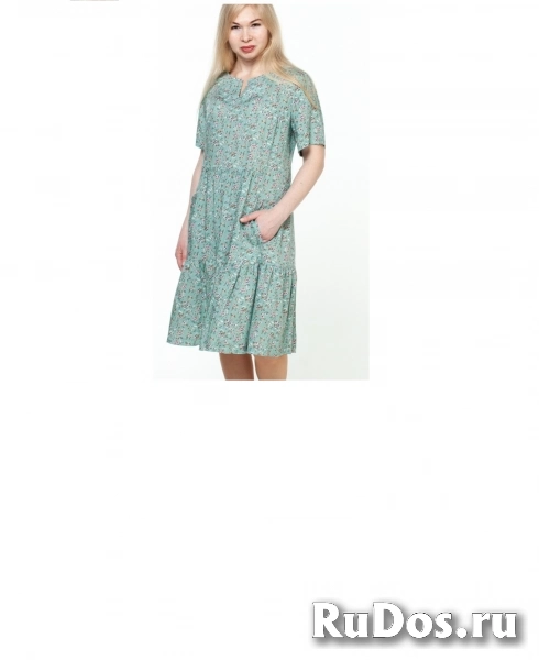 "Макошь- эко одежда" Платье летнее в горошек лёгкое изображение 9