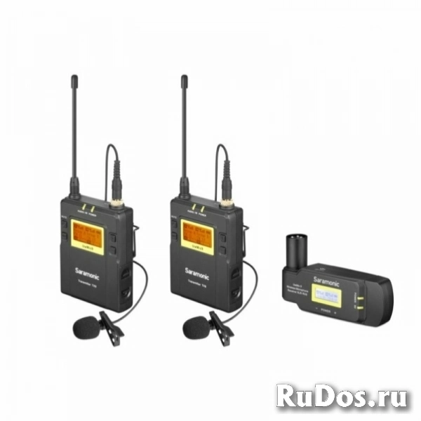 Радиопетлички Saramonic UwMic9 TX9+TX9+RX-XLR9 с 2 передатчиками и 1 приемником фото