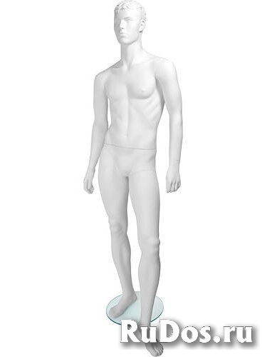 Манекен мужской белый скульптурный Tom Pose 01 фото