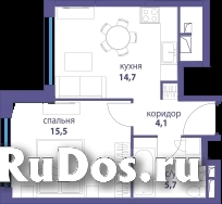 Продам 1 комнатную квартиру 40 м2 фото