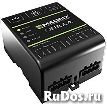 MADRIX IA-HW-001018 MADRIX® NEBULA Конвертер сигнала Ethernet в SPI. Art-Net node / USB 2.0 SPI interface, до 1360 RGB пикселей, установка на DIN-рейку фото