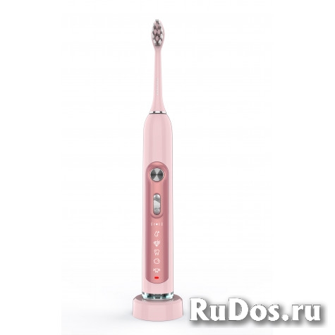 Звуковая зубная щетка Revyline RL 010 Pink с 3 насадками фото