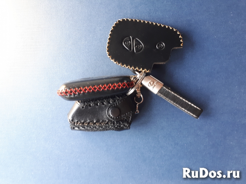 Кожаный чехол на ключ lexus, toyota, mercedes, mazda изображение 3