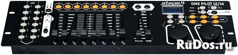 STAGE 4 DMX PILOT 12/16 Контроллер управления светом 12 приборов по 16 каналов каждый. DMX512/RDM, 192 DMX канала, USB-порт, 482*134*70 мм., 2 кг. фото