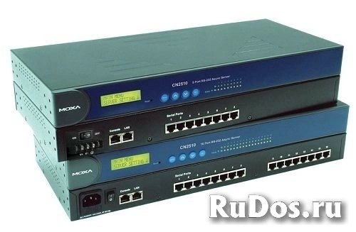 Сервер MOXA CN2510-16 16 port Async Server, 10/100Mbps, RS-232 230.4 Kbps,RJ45,15KV фото