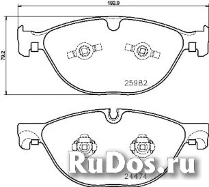 Комплект тормозных колодок Brembo P36029 фото