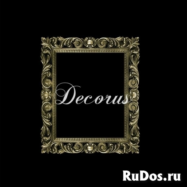 Декор из стекловолокна DECORUS RM-003 chrome Рама для зеркала фото