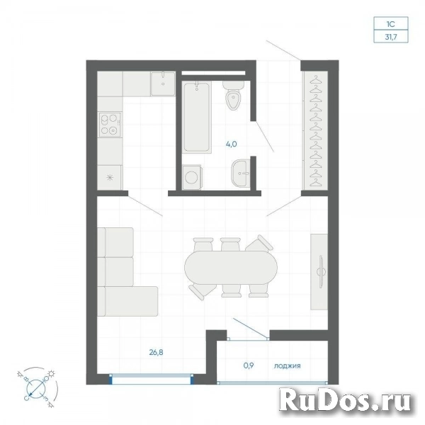 Продам 1 комнатную квартиру 31 м2 фотка