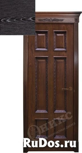 Дверь межкомнатная Оникс Гранд со штапиком Флора глухая Цвет quot;Тангенальный абрикосquot; фото