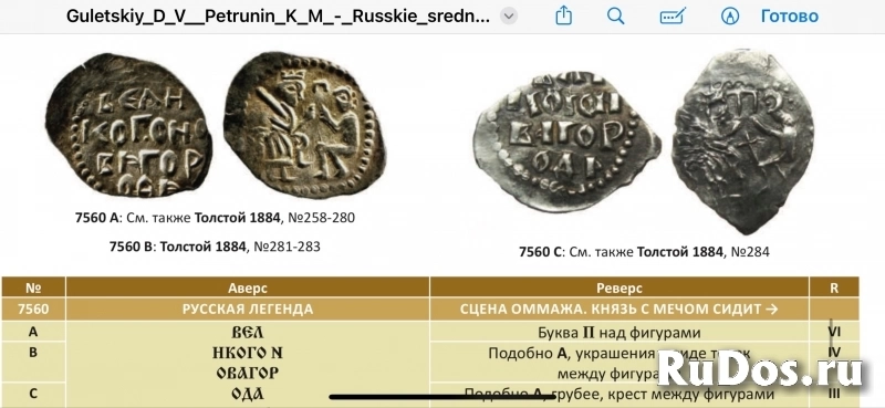 Новгородская республика. Денга 1447-1456гг изображение 3