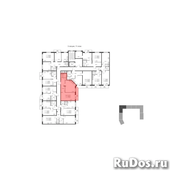 Продам 1 комнатную квартиру 59.2 м2 фотка