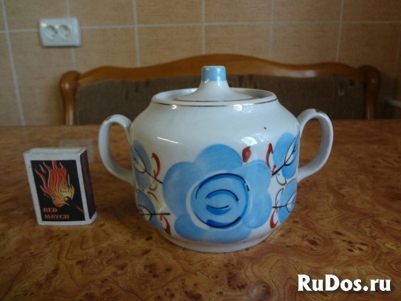 Сахарница фарфоровая изображение 3