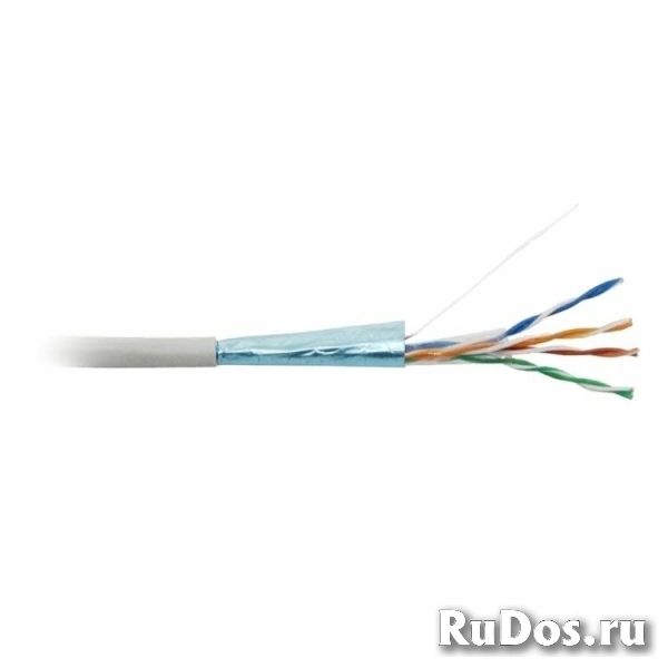 47958 Hyperline UFTP4-C6-S23-IN-LSZH-GY-500 (500 м) Кабель витая пара, экранир. U/FTP, кат. 6, 4 пары (23 AWG), одножил. (solid), кажд.пара в фольге, 121203-03082 фото