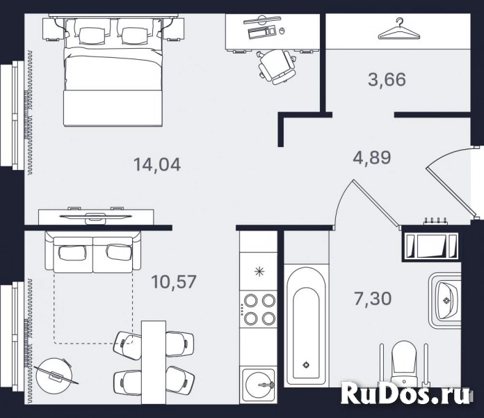 Продам 1 комнатную квартиру 40 м2 фото