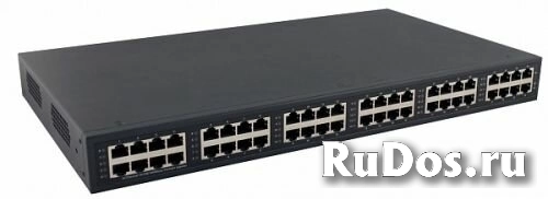 Инжектор PoE OSNOVO MIDSPAN-24/370RG 24 вх. (Ethernet), 24 вых. (Ethernet+PoE), 30 Вт; 370 Вт; AC 100…240V; монтаж в 19” стойку фото