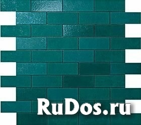 Керамическая плитка Atlas Concorde (Атлас Конкорд Италия) Ewall Petroleum Green MiniBrick 30.5х30.5 Ewall (Эволл) 9EME фото