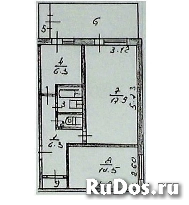 Продам 2 комнатную квартиру 45 м2 изображение 3