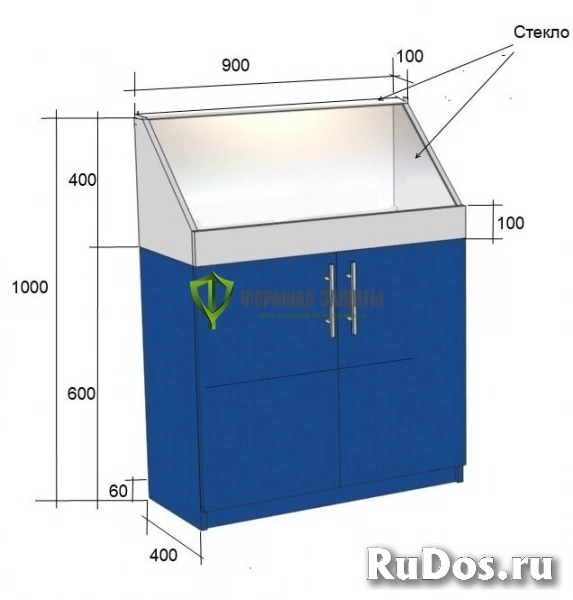 Витрина для демонстрации СИЗ (1000х900х400 мм) фото