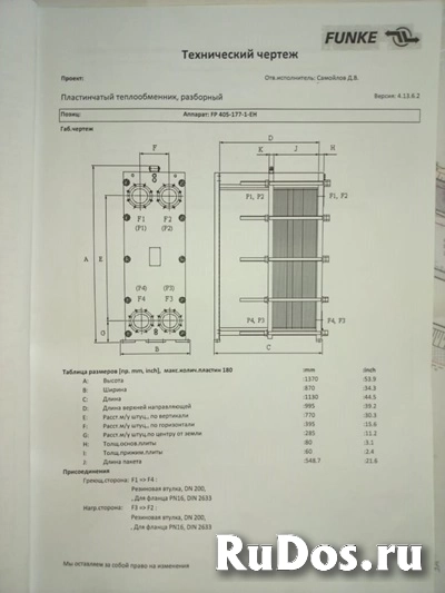 Теплообменник FUNKE 10 Гкал/час изображение 4