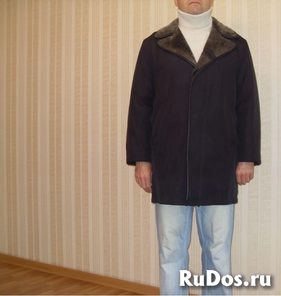 Пальто зимнее мужское на меху. фото