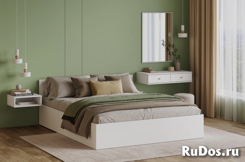 Кровать двуспальная 160х200 с матрасом люкс фотка