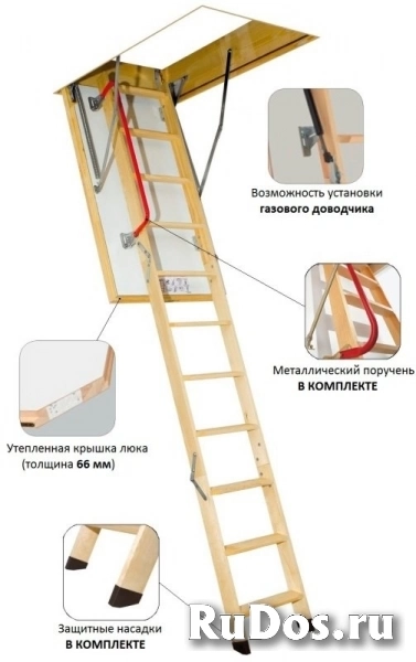 Чердачная лестница Fakro LTK Thermo 700*1200*2800 (70*120 см) фото