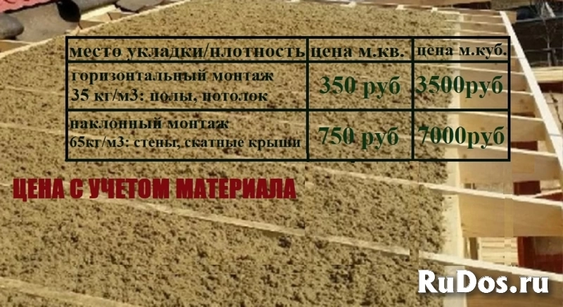 Минвата базальтовая крошка задувка, утеплитель насыпной, задувная фото