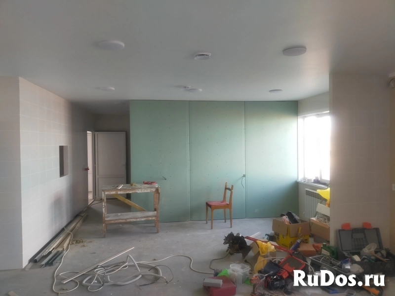 Гипсокартонные работы; потолки, стены, перегородки, короба, ниши, арки изображение 8