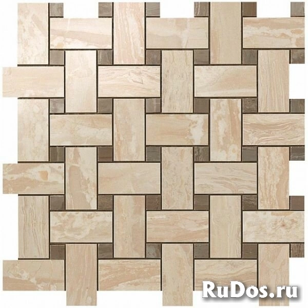 Плитка Atlas Concorde Supernova Marble S.M. Woodstone Champagne Twist Mosaic 30,5x30,5/Вудстоун Шамп Моз Твист 30,5x30,5 600110000070 фото