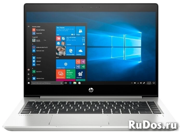 Ноутбук HP ProBook 445R G6 (7QL78EA) (AMD Ryzen 7 3700U 2300 MHz/14quot;/1920x1080/8GB/256GB SSD/DVD нет/AMD Radeon RX Vega 10/Wi-Fi/Bluetooth/Windows 10 Pro) 7QL78EA серебристый алюминий фото