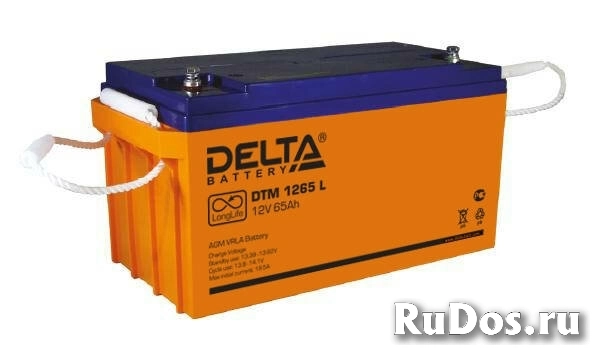 Аккумуляторная батарея 12В 65А/ч DTM 1265 L срок службы до 10–12лет фото