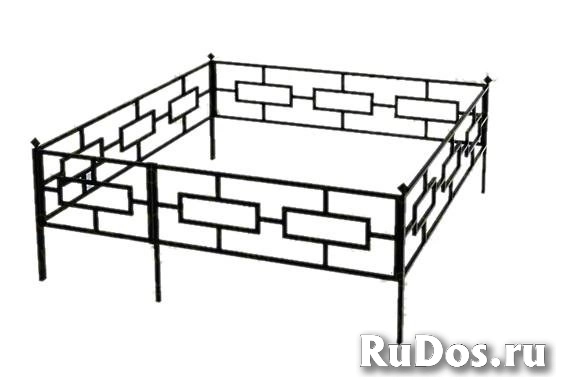 Бюджетные оградки на кладбище изображение 4