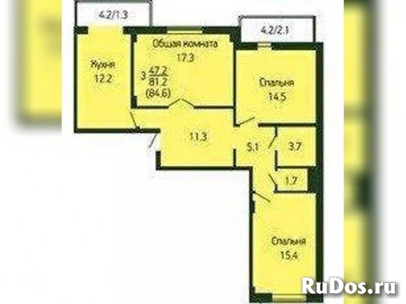 Продам 3 комнатную квартиру 84.9 м2 изображение 4