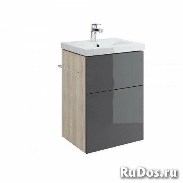 Тумба Cersanit SMART B-SU-SMA-CO60/Gr с раковиной UM-COM60/1 фото