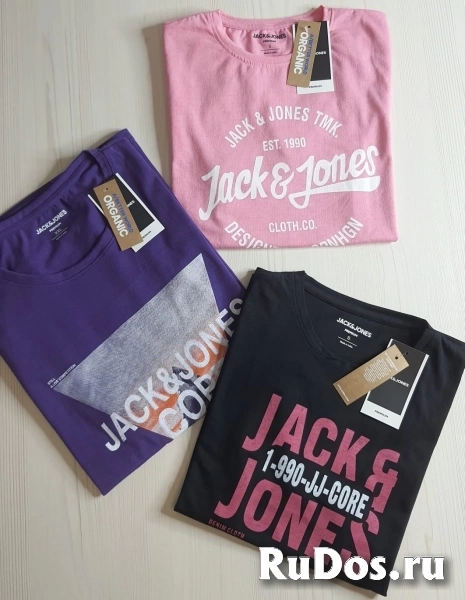 Футболки мужские JACK & JONES из органического хлопка. Новые. фото