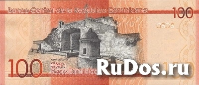 Банкнота 100 песо. Доминикана. фотка