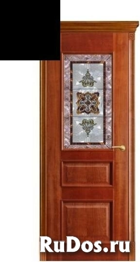 Дверь межкомнатная Оникс Версаль под остекление Цвет quot;Черная эмальquot; фото