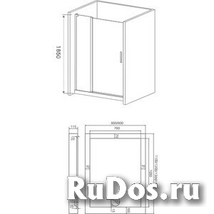 Душевая дверь Good Door Pandora 140 прозрачная, хром (Pandora WTW140) фото