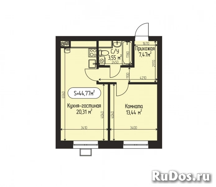 Продам 1 комнатную квартиру 44 м2 фото